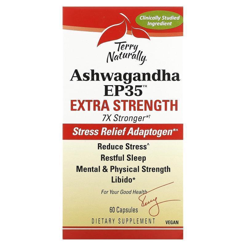 Terry Naturally,Ashwagandha EP35 Extra Strength, 60 Capsules