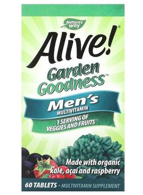 然萃维Garden Goodness男士复合维生素心脏健康肌肉健康健康抵御
