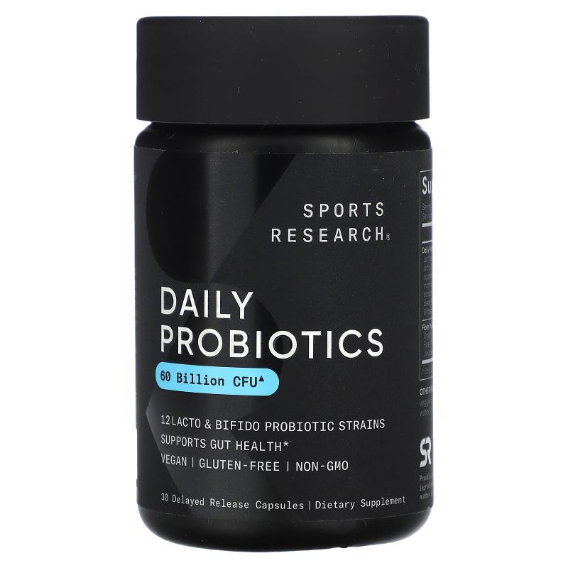 Sports Research,Daily Probiotics Delayed Release，600 亿 CFU