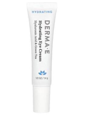 DERMA E含透明质酸和绿茶的保湿眼霜