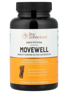 Live Conscious,Movewell, 120 Capsules