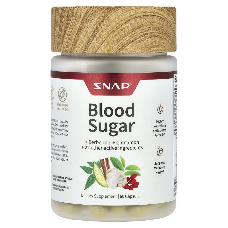 SnapSupplements血糖管支持混合配方60粒胶囊