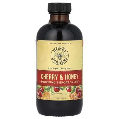 Honey Gardens,Soothing Throat Syrup, Cherry &amp; Honey,