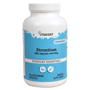 Vitacost,Strontium, 680 mg per serving, 240 Vegetarian Capsu