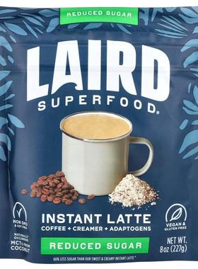 Laird Superfood,Instant Latte, Coffee + Creamer + Adaptogens