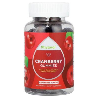 Phytoral,Cranberry Gummies, Cranberry, 60 Gummies