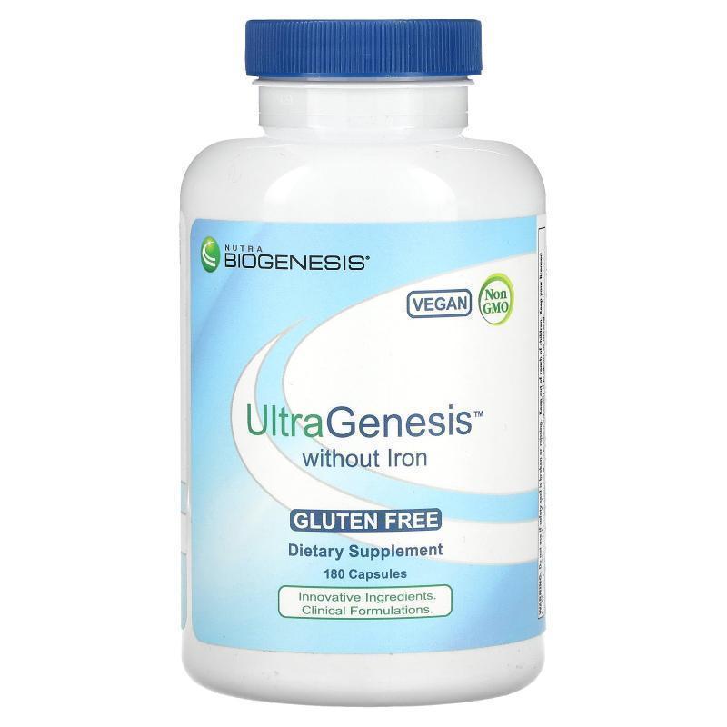 Nutra BioGenesis,UltraGenesis without Iron, 180 Capsules