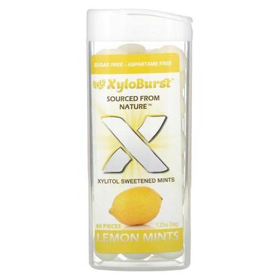 Xyloburst,Xylitol Sweetened Mints, Lemon, 60 Pieces, 1.27 oz
