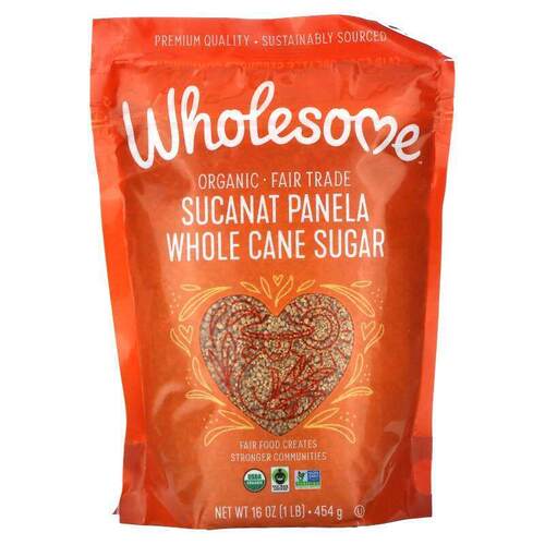 Wholesome Sweeteners,有机 Sucanat Panela，全蔗糖，16 盎司（4 - 封面