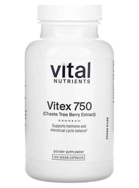 Vital Nutrients,Vitex 750 , 120 Vegan Capsules