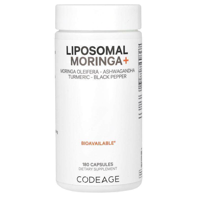 Codeage,Liposomal Moringa+, 180 Capsules