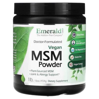 Emerald Laboratories,Vegan MSM Powder, 1 lb (454 g)