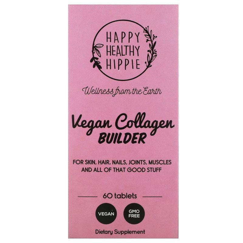 Happy Healthy Hippie,Vegan Collagen Builder, 60 Tablets