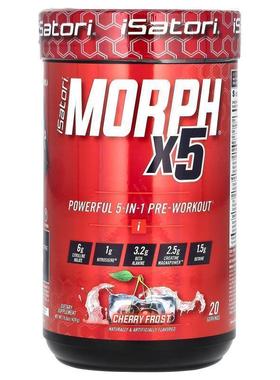 Isatori,Morph x5 Pre-Workout, Cherry Frost, 15 oz (426 g)