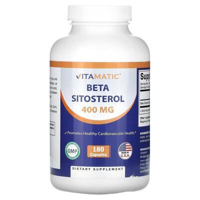 Vitamatic,Beta Sitosterol, 400 mg, 180 Capsules