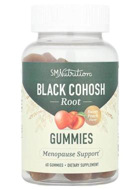 SMNutrition,Black Cohosh Root Gummies, Sweet Peach , 60 Gumm