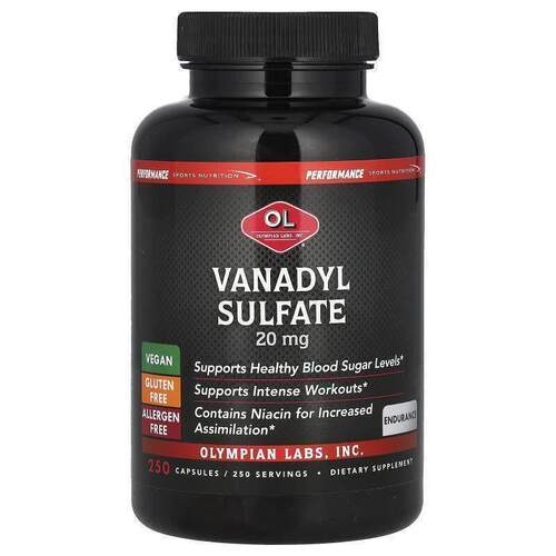 博奥维,Vanadyl Sulfate, 20 mg, 250 Capsules