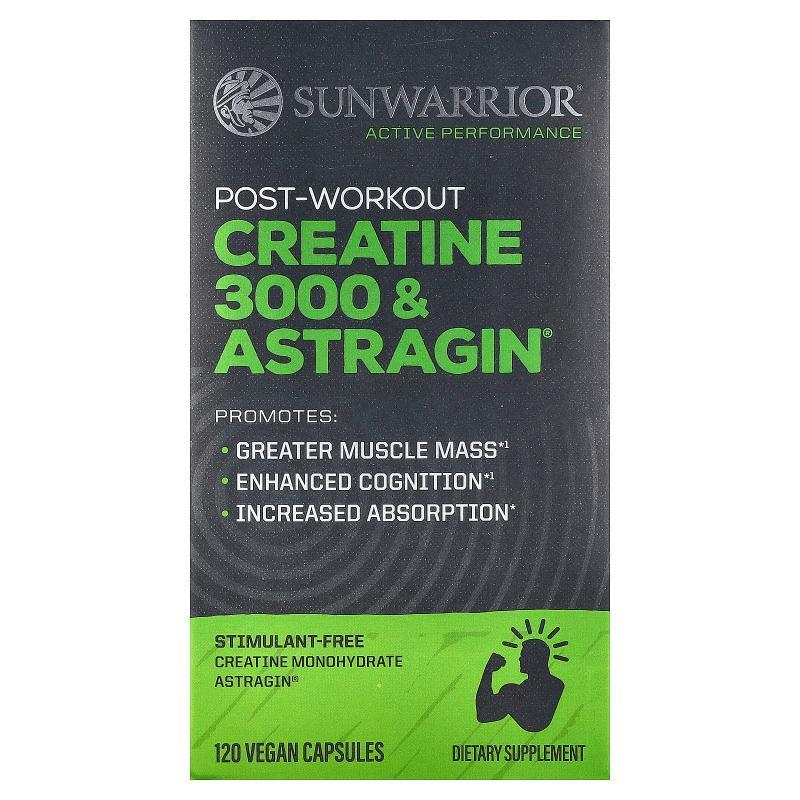 太阳勇士,Post-Workout Creatine 3000 & Astragin®, 120 Veg