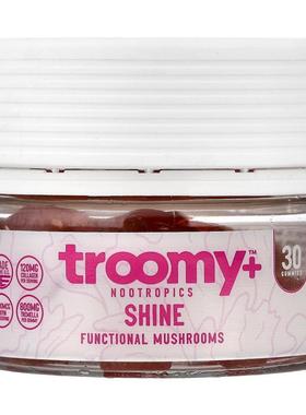 Troomy Nootropics,Shine, Functional Mushrooms Gummies, White