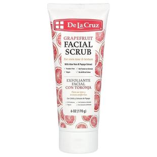 De La Cruz,Facial Scrub, Grapefruit, 6 oz (170 g)