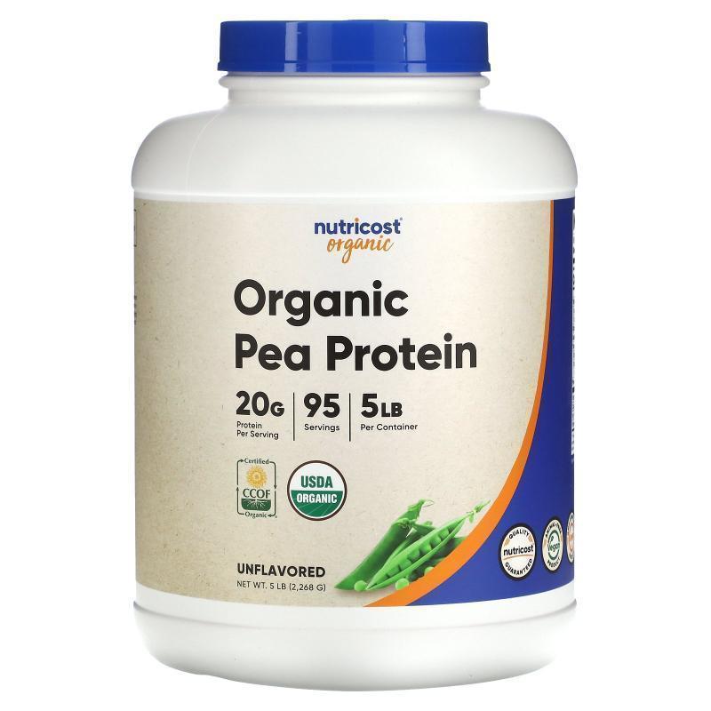 Nutricost,Organic Pea Protein, Vanilla, 2 lb (907 g)