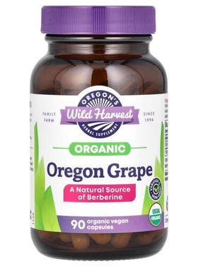 Oregons Wild Harvest,Organic Oregon Grape, 90 Organic Vegan