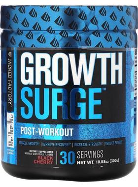 Jacked Factory,Growth Surge，锻炼后配方，黑樱桃味，10.58 盎3