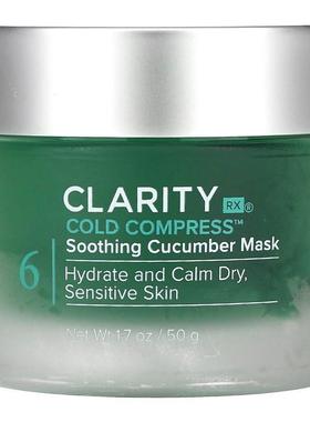 ClarityRx,Cold Compress Soothing Cucumber Mask