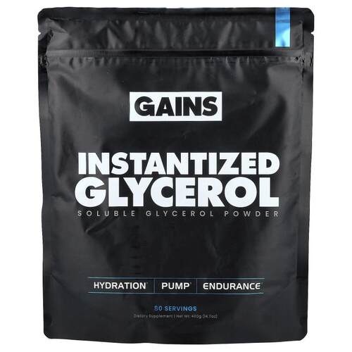 GAINS,Instantized Glycerol, Soluble Glycerol Powder, 14.11 o