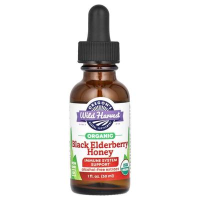 Oregons Wild Harvest,Organic Black Elderberry Honey, Alcohol