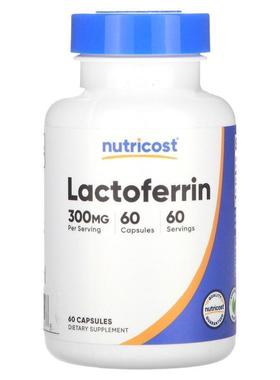 Nutricost,Lactoferrin, 300 mg, 60 Capsules