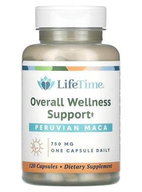 LifeTime Vitamins,秘鲁玛卡胶囊，750 毫克，120 粒装