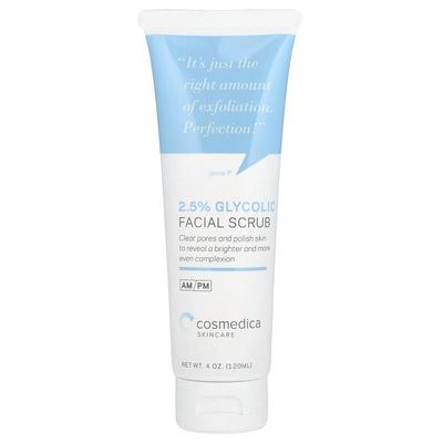 Cosmedica Skincare,2.5%乙醇酸面部磨砂膏，4盎司（120毫升）