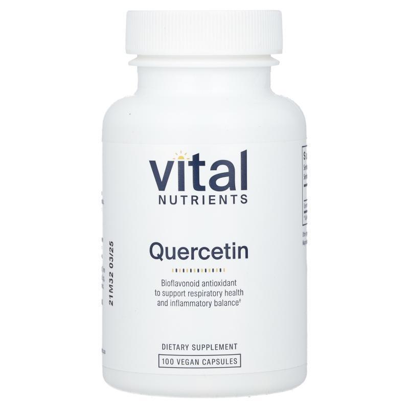 Vital Nutrients檞皮素100粒VC肺部保健胶囊