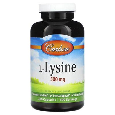 Carlson,L-Lysine, 500 mg, 100 Capsules