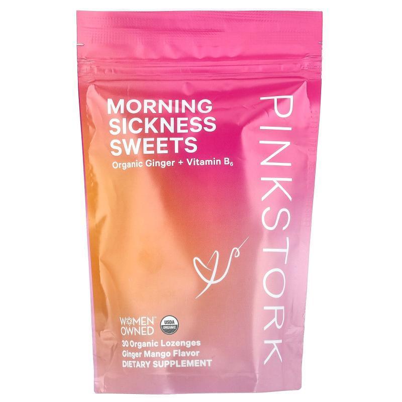 Pink Stork,Morning Sickness Sweets，有机姜 + 维生素 B6、姜，