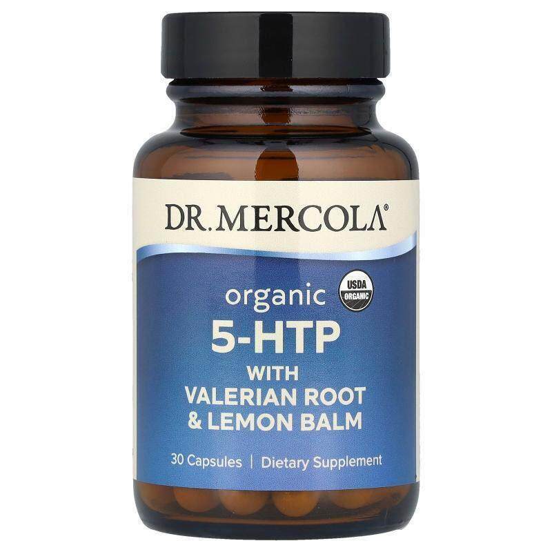 Mercola博士,含缬草根和蜜蜂花的有机 5-HTP，30 粒胶囊