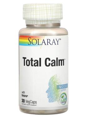 Solaray,含有 Relora 的多面舒缓素食胶囊，30 粒