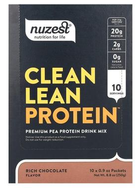 Nuzest,Clean Lean Protein, Real Coffee, 10 Packets