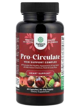 Nature's Craft,Pro-Circulate，静脉支持复合物，60 粒胶囊
