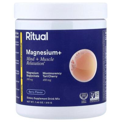 Ritual,Magnesium+, Berry, 7.4 oz (210 g)
