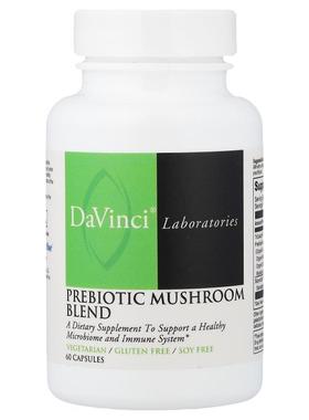 DaVinci Laboratories,Prebiotic Mushroom Blend, 60 Capsules