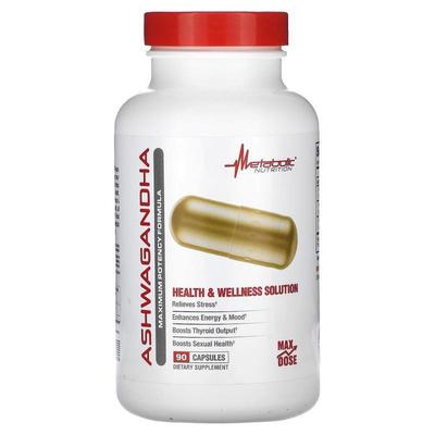 Metabolic Nutrition,Ashwagandha, 90 Capsules
