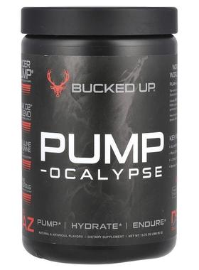 Bucked Up,Pump-Ocalypse, Blue Raz, 13.69 oz (359.85 g)