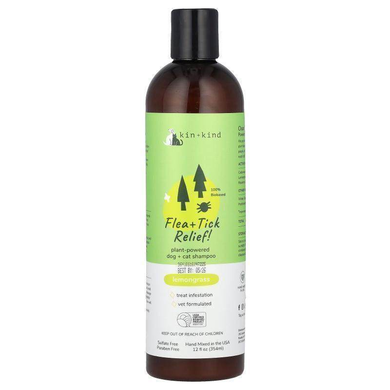 Kin+Kind,跳蚤 + 虱子去除配方，植物源猫狗洗发水，柠檬草香，12,保健食品/膳食营养补充食品,机能性表示食品,淘宝优惠券,粉丝福利购,淘宝优惠卷