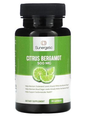 Sunergetic,弗手柑，500 毫克，30 粒胶囊