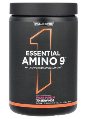 Rule One Proteins,Essential Amino 9, Fruit Punch, 11.64 oz (