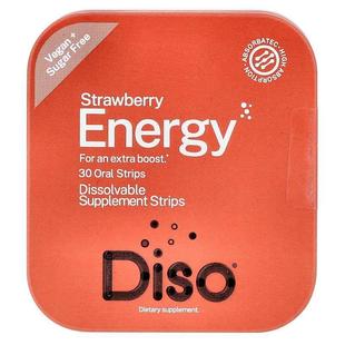 Diso,Energy, Strawberry, 30 Oral Strips