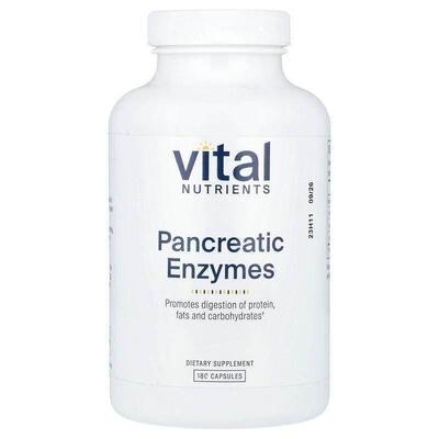 Vital Nutrients,Pancreatic Enzymes , 180 Capsules
