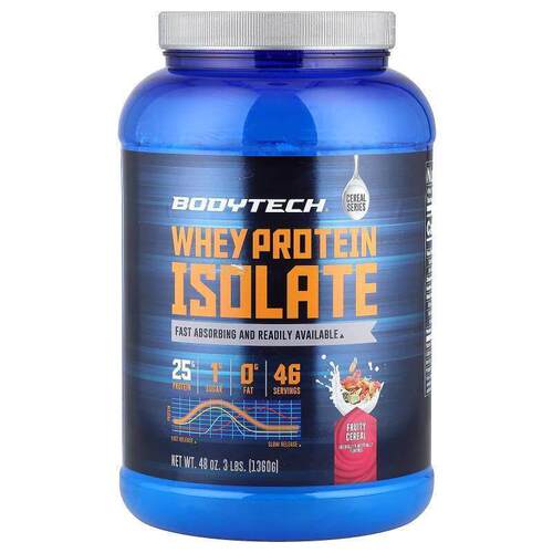 BodyTech,Whey Protein Isolate, Fruity Cereal, 3 lbs (1,360 g